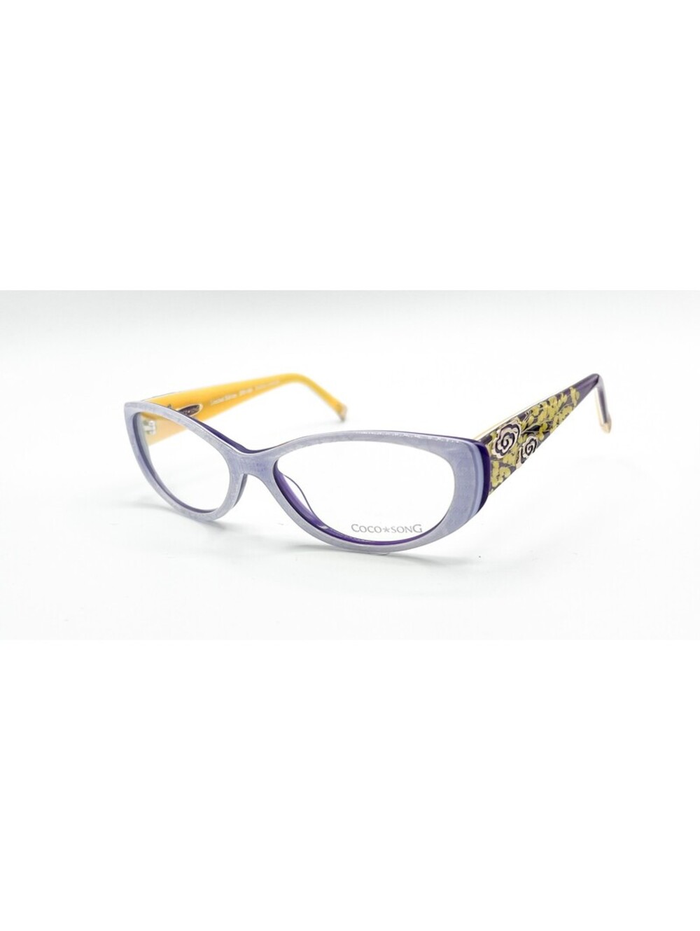 Coco Song Over Again Col.5 Purple Yellow Authentic Eyeglasses 53-15-135